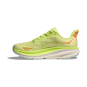 Hoka W Clifton 9 Femme Lettuce / Solar Flare