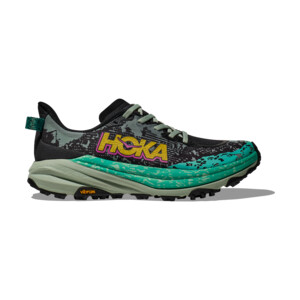 Hoka Speedgoat 6 Femme Black / Aloe Vera