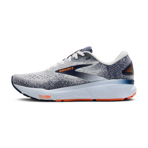 Brooks GHOST 16 Homme White/peacoat/orange