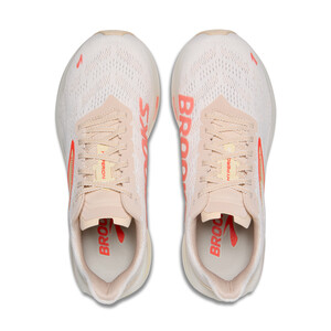 Brooks HYPERION 2 Femme White/peach/coral