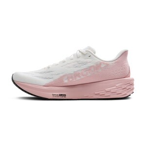 Brooks LAUNCH 10 Femme White/gold/pink