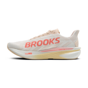 Brooks HYPERION GTS 2 Femme White/peach/coral