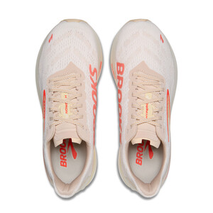 Brooks HYPERION GTS 2 Femme White/peach/coral