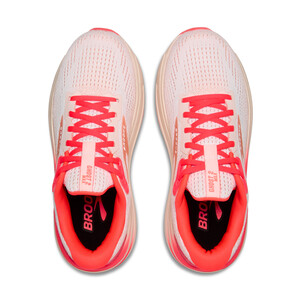 Brooks GHOST MAX 2 Femme White/peach/coral