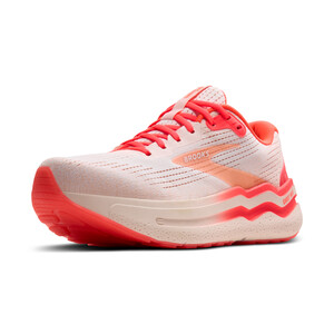 Brooks GHOST MAX 2 Femme White/peach/coral