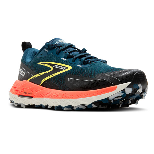 Brooks Cascadia 18 Homme Cherry Tomato / Lime / Black