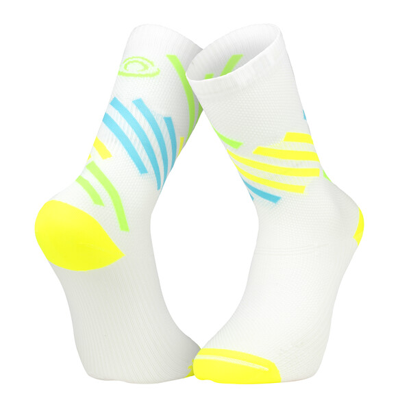 Chaussettes jogging BV Sport CHAUSSETTE LIGHT RUN HAUTE MIAMI JAUNE/V