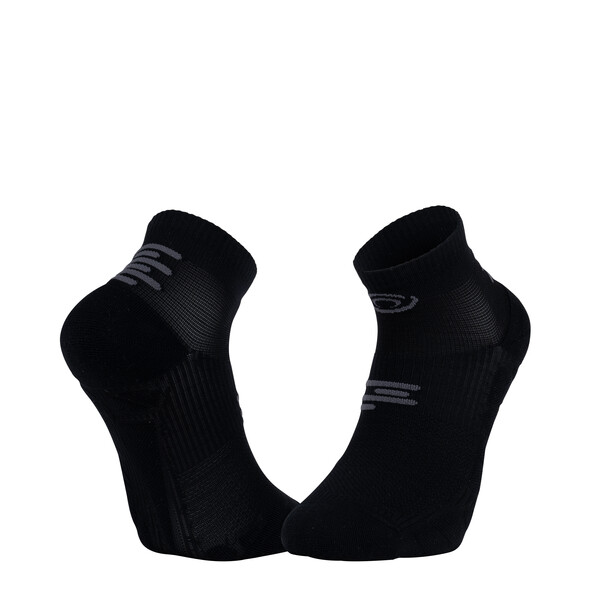 Chaussettes jogging BV Sport CHAUSSETTE RUN MARATHON LOW NOIR/GRIS