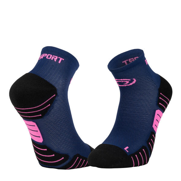 Chaussettes Course  pied BV Sport CHAUSSETTE SCR ONE BLEU/ROSE