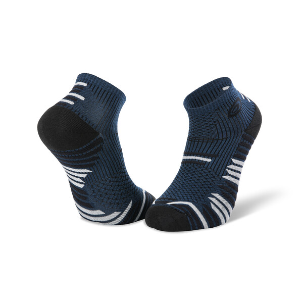 Chaussettes jogging BV Sport CHAUSSETTE TRAIL ELITE BLEU/NOIR