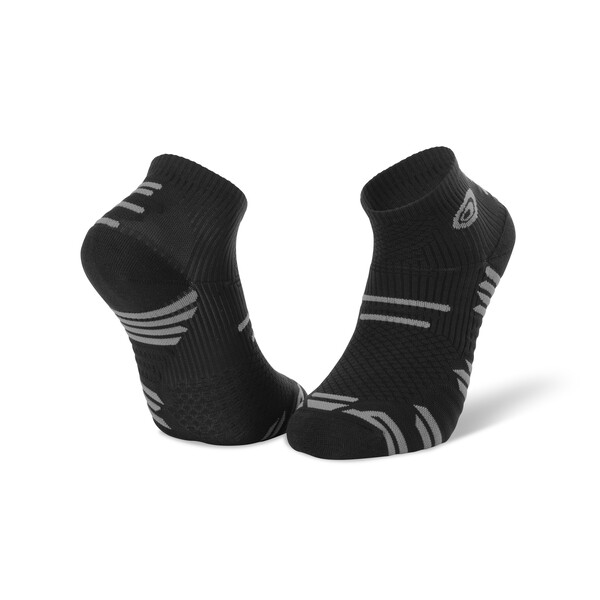 Chaussettes trail BV Sport CHAUSSETTE TRAIL ELITE NOIR/GRIS