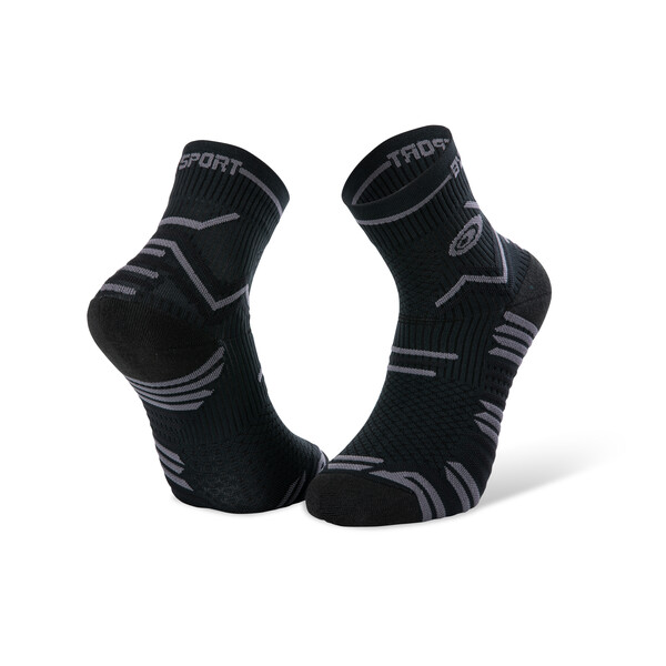 Chaussettes jogging BV Sport CHAUSSETTE TRAILLTRA NOIR/GRIS