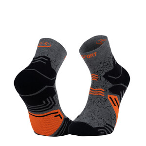 BV Sport CHAUSSETTE TREK GR MID  LYOCELL GRIS/ORA