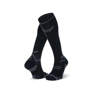 BV Sport CHAUSSETTES TRAIL COMPRESSION NOIR/GRIS