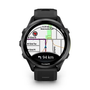 Garmin Forerunner 970 Titane Slate, Botier Noir Et Bracelet Noir/blanc TranslucideUNI