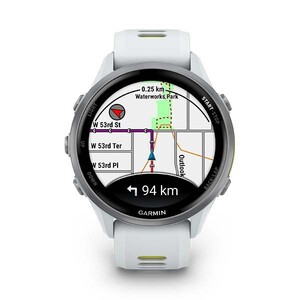 Garmin Forerunner 970 Titane Silver, Botier Blanc Et Bracelet Blanc/jaune TranslucideUNI