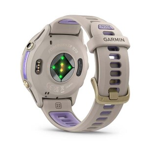 Garmin Forerunner 970 Titane Soft Gold, Botier Lin Et Bracelet Lin/violet TranslucideUNI