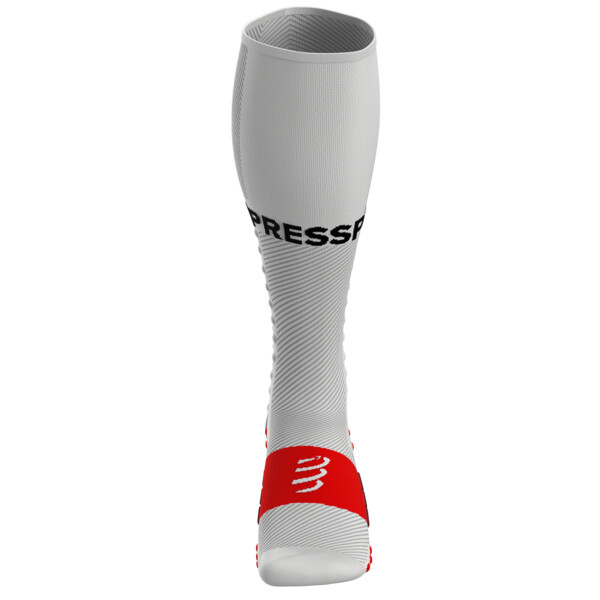 Chaussettes trail Compressport Full Socks Run - blanc
