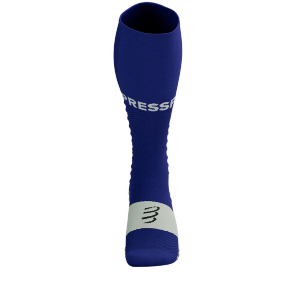 Chaussettes Course  pied Compressport Full Socks Run - BLEU DAZZ/SUCRE