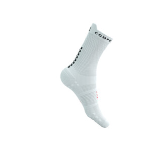 Compressport Pro Racing Socks v4.0 Run High - White/Black