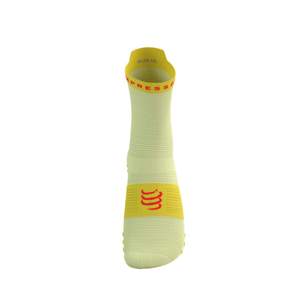 Chaussettes running Compressport Pro Racing Socks V4.0 Run High - Yellow/
