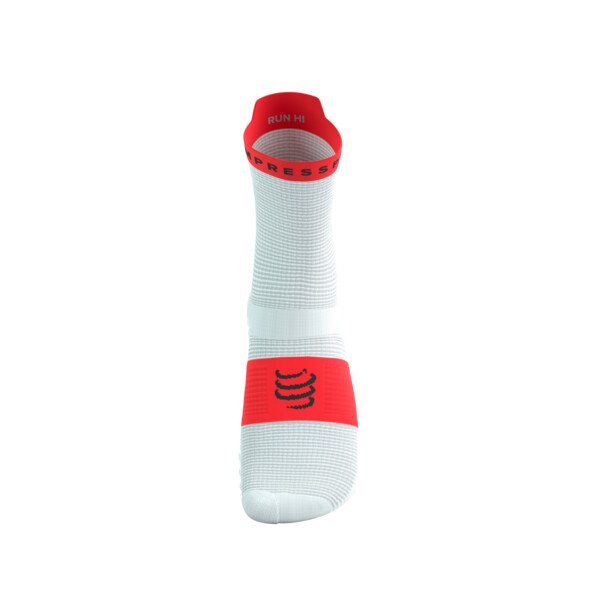 Chaussettes Course  pied Compressport Pro Racing Socks V4.0 Run High - White/F