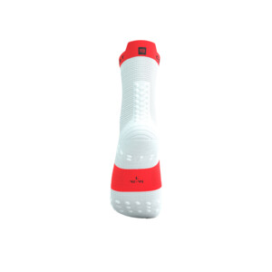 Compressport Pro Racing Socks V4.0 Run High - White/Fluo Red