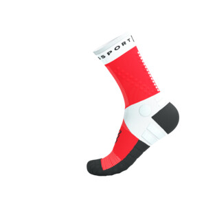Compressport Ultra Trail Socks V2.0 - White/Fluo Red