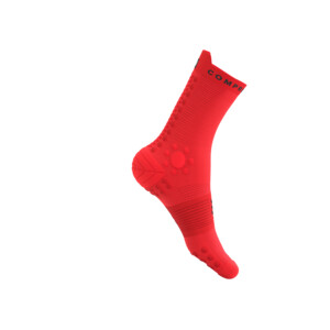Compressport Pro Racing Socks V4.0 Trail - Fluo Red/Black
