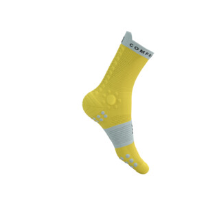 Compressport Pro Racing Socks V4.0 Trail - Yellow/Dawn Blue