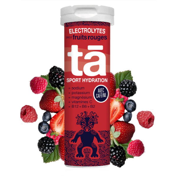 Ta Energy Pastilles d'�lectrolytes Fruits Rouge avec Caf�ine (x12) Unisexe